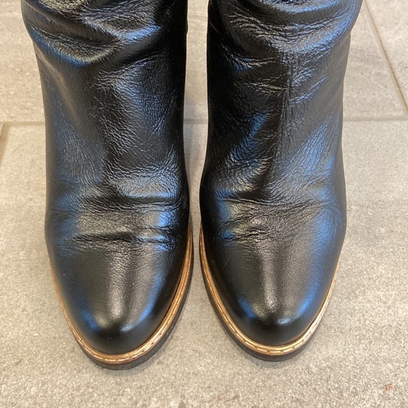 ESCADA Leather Knee-high Boots, Sz 39 - Picture 3 of 16